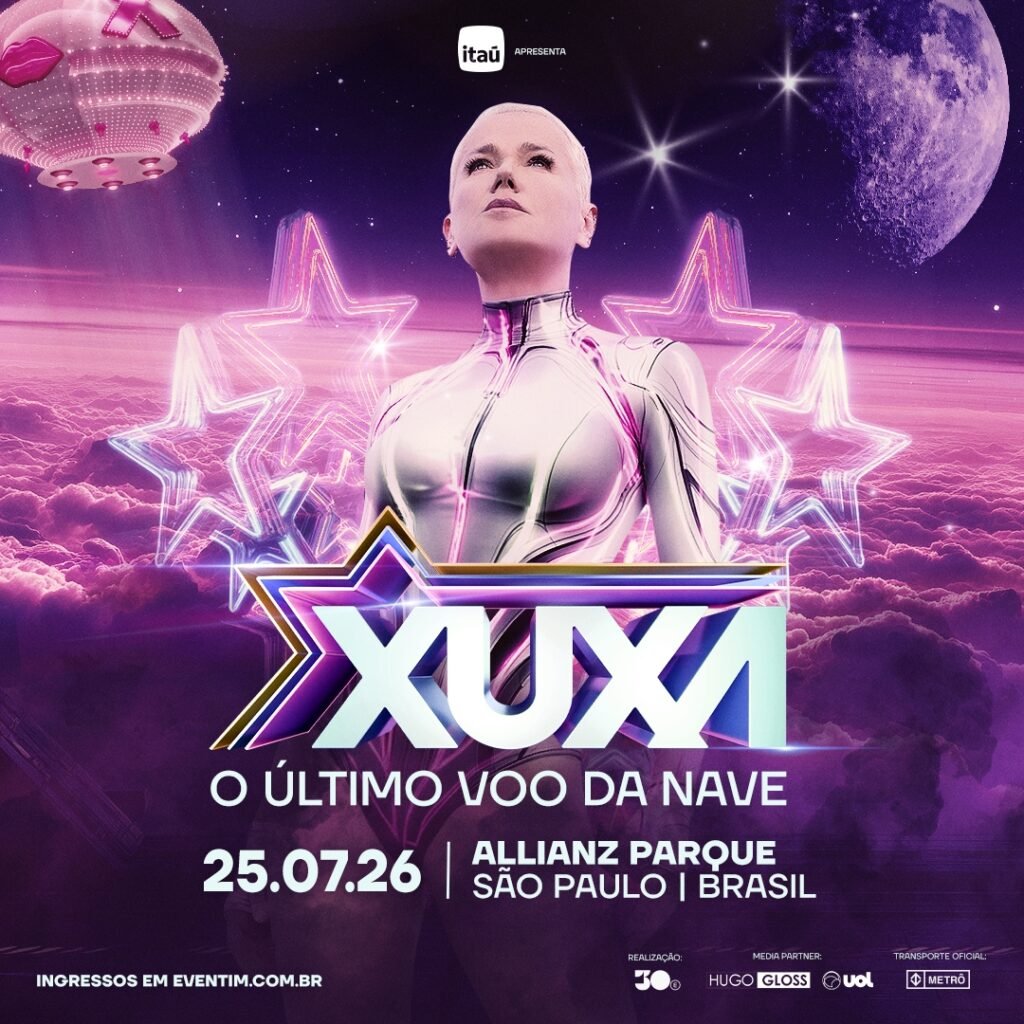 “O Último Voo da Nave”: Xuxa anuncia show no Allianz Parque, em São Paulo